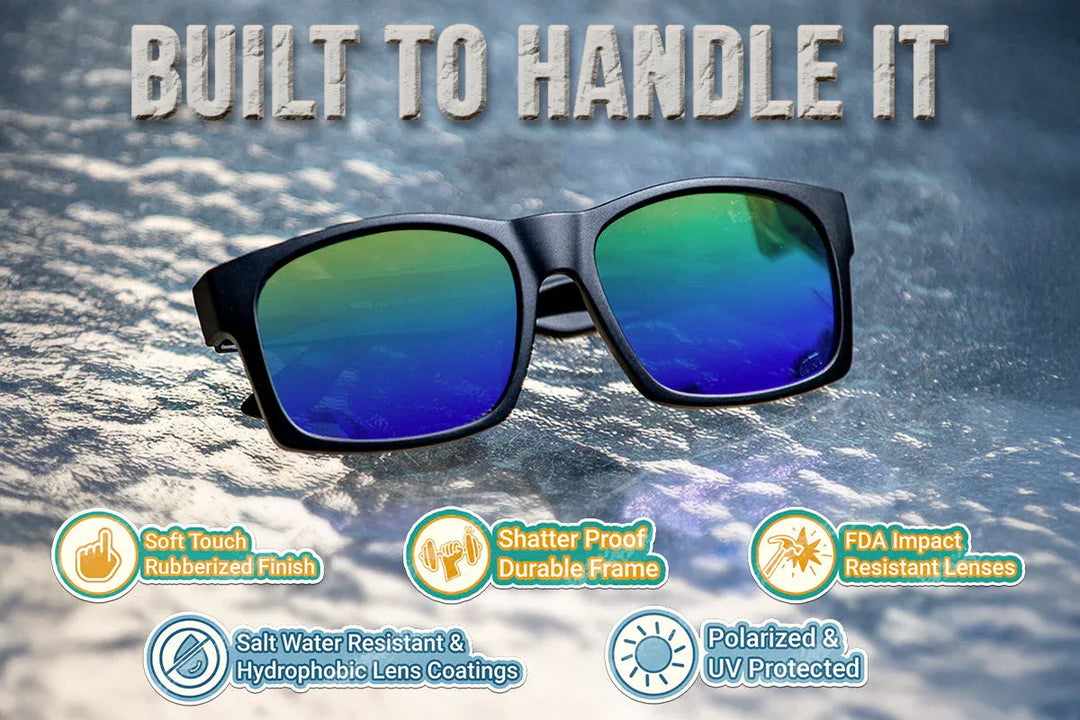 One Revolver Surfboards - Big Kahuna XL - Matte Black - 24k Gold Polarized Big Kahuna
