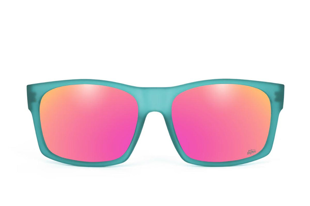 One Revolver Surfboards - Big Kahuna XL - Frosted Green - Pink Polarized Big Kahuna