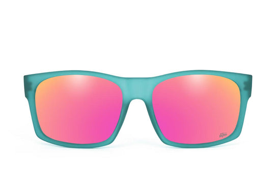One Revolver Surfboards - Big Kahuna XL - Frosted Green - Pink Polarized Big Kahuna