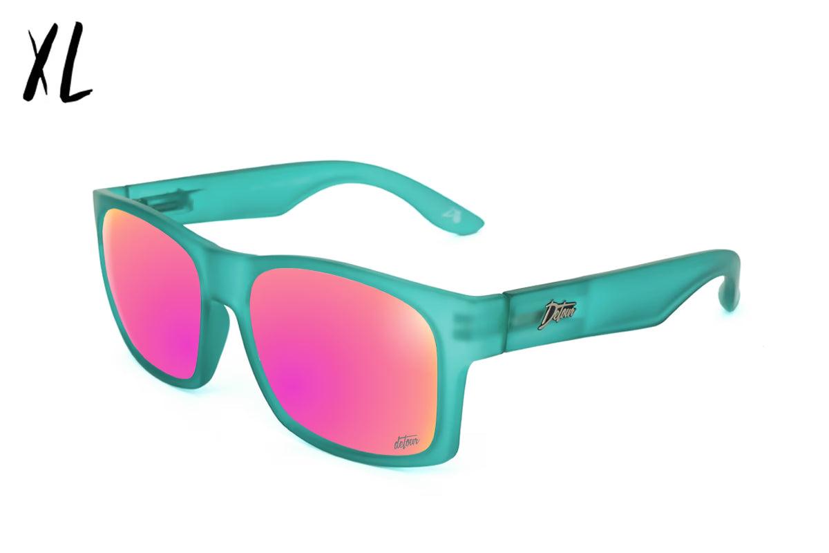 One Revolver Surfboards - Big Kahuna XL - Frosted Green - Pink Polarized Big Kahuna