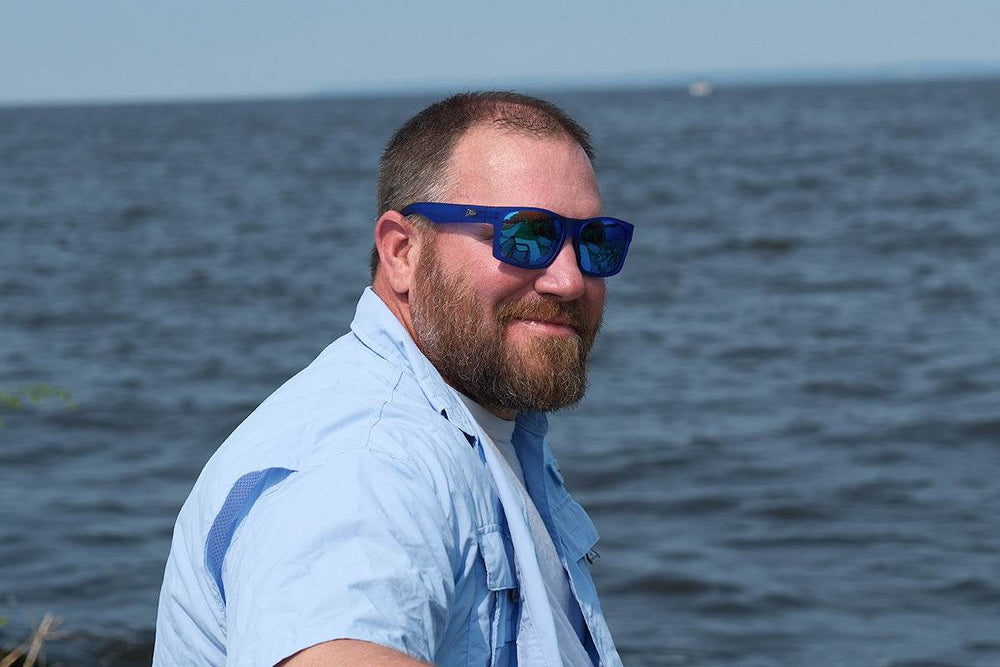 Big Kahuna XL - Frosted Blue - Deep Blue Polarized - One Revolver Surfboards