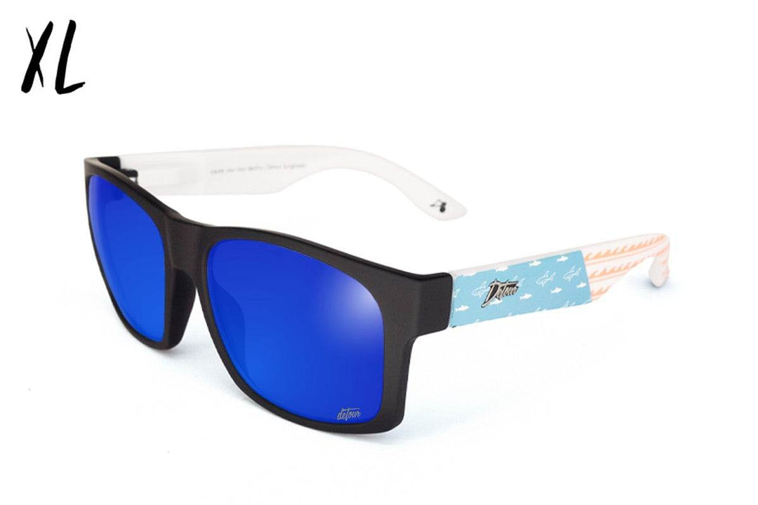Big Kahuna XL -Sharks & Stripes - Electric Blue Polarized - One Revolver Surfboards