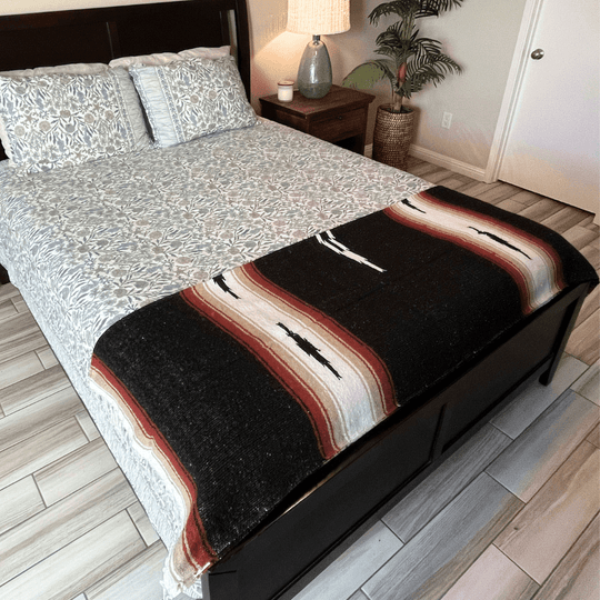 Black Baja Multi Diamond Yoga Blanket - One Revolver Surfboards