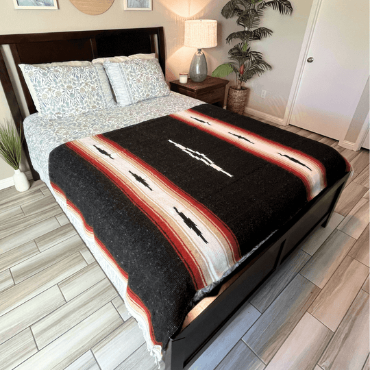 Black Baja Multi Diamond Yoga Blanket - One Revolver Surfboards