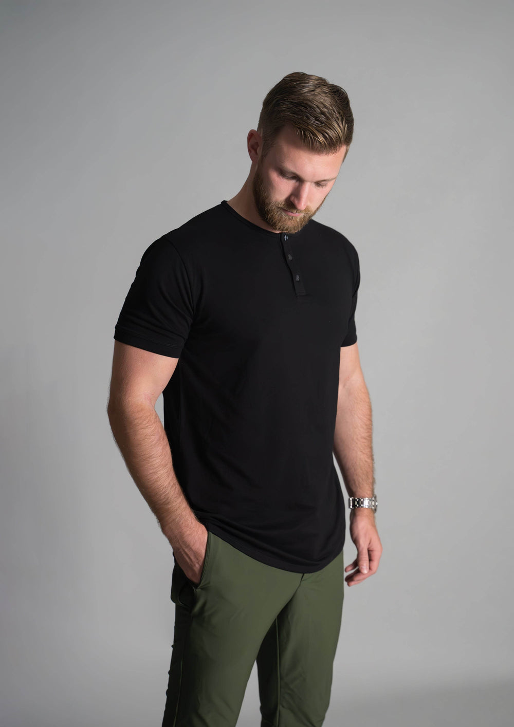 Henley Curved Hem - One Revolver Surfboards