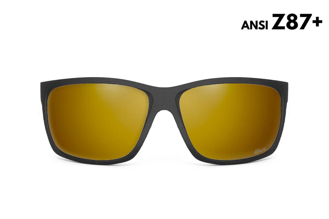 One Revolver Surfboards - Breach - Matte Black - 24K Gold Polarized ANSI Z87+ Breach