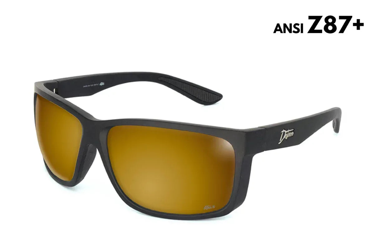 One Revolver Surfboards - Breach - Matte Black - 24K Gold Polarized ANSI Z87+ Breach