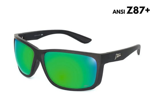 One Revolver Surfboards - Breach - Matte Black - Green Machine Polarized ANSI Z87+ Breach