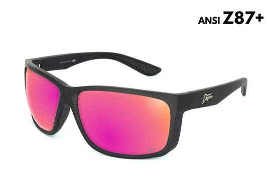 One Revolver Surfboards - Breach - Matte Black - Pink Polarized ANSI Z87+ Breach