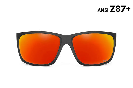 One Revolver Surfboards - Breach - Matte Black - Red Sunset Polarized ANSI Z87+ Breach