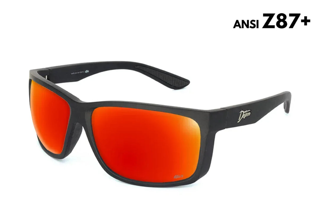 One Revolver Surfboards - Breach - Matte Black - Red Sunset Polarized ANSI Z87+ Breach