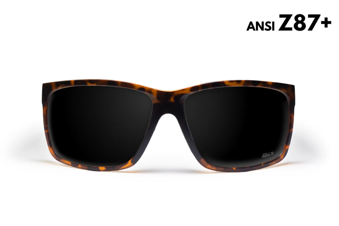 Breach - Tortoise Shell - Jet Black Polarized ANSI Z87+