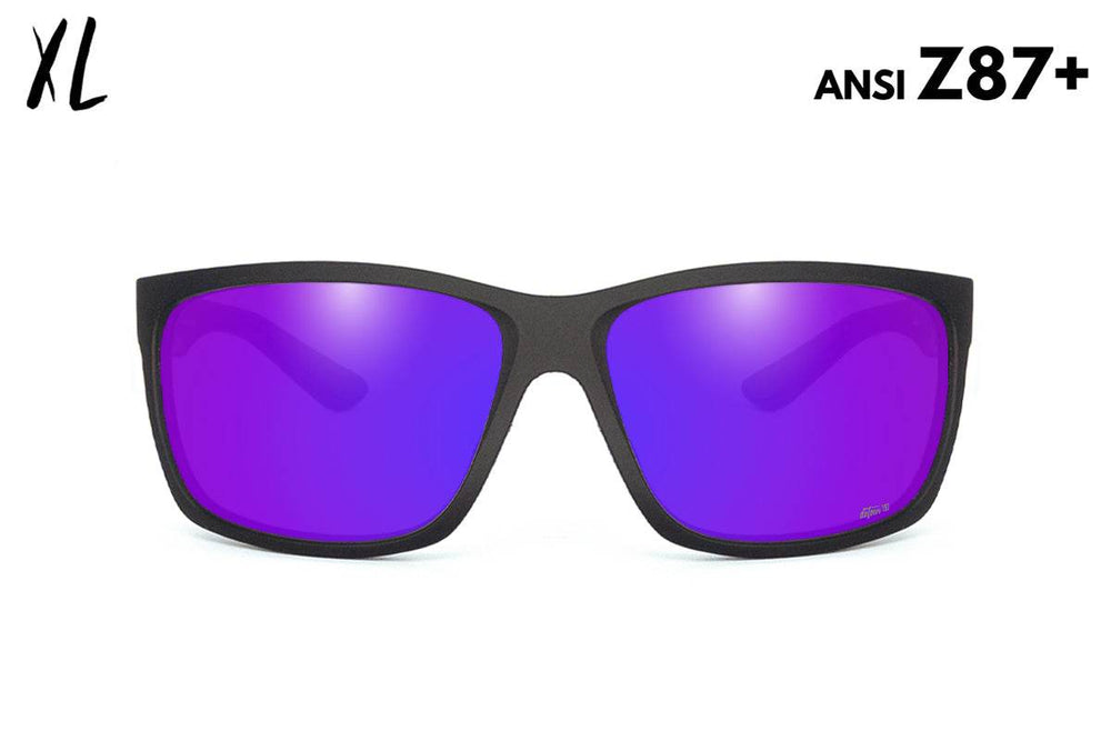 Breach XL - Matte Black - Purple Polarized ANSI Z87+ - One Revolver Surfboards