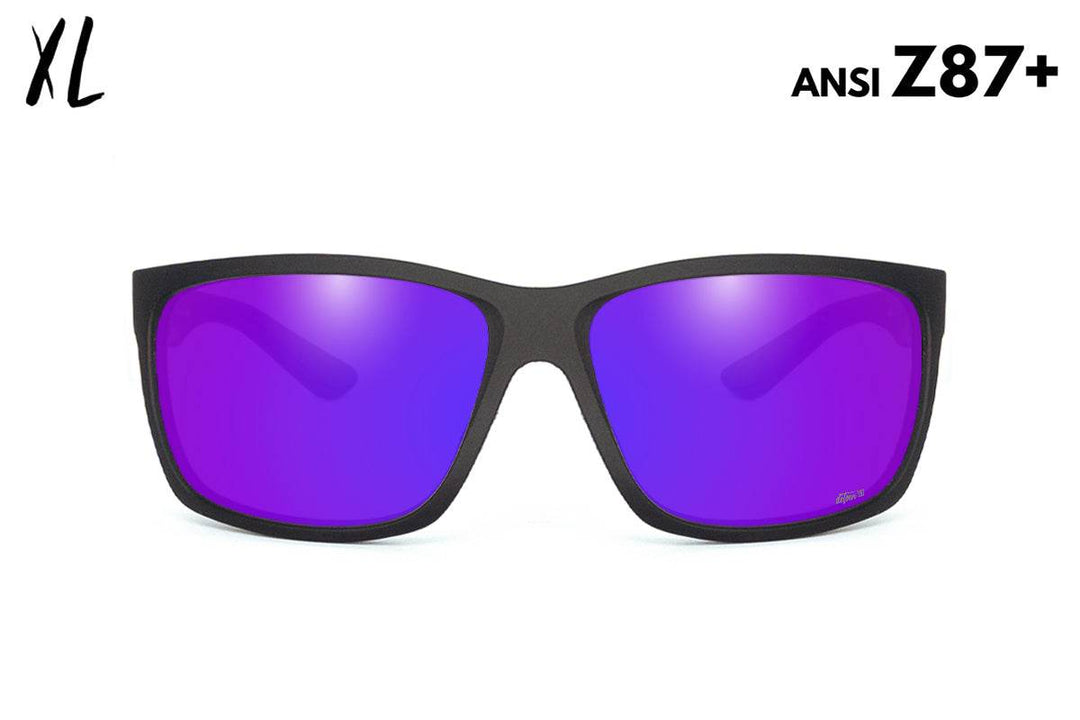 Breach XL - Matte Black - Purple Polarized ANSI Z87+ - One Revolver Surfboards