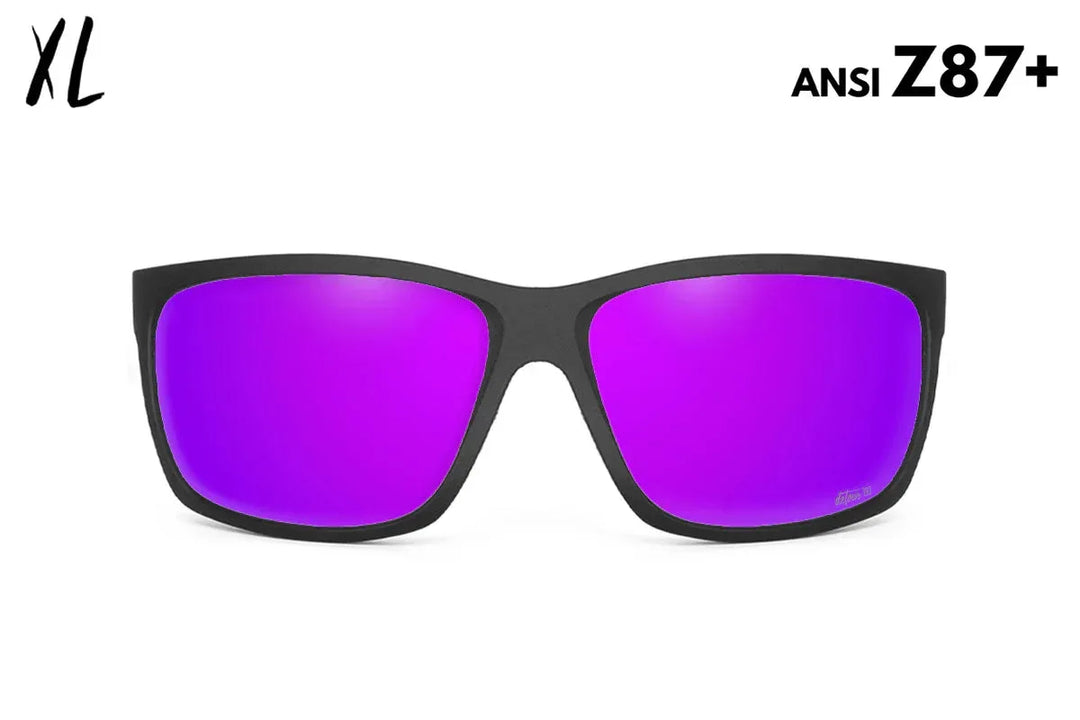 One Revolver Surfboards - Breach XL - Matte Black - Purple Polarized ANSI Z87+ Breach XL