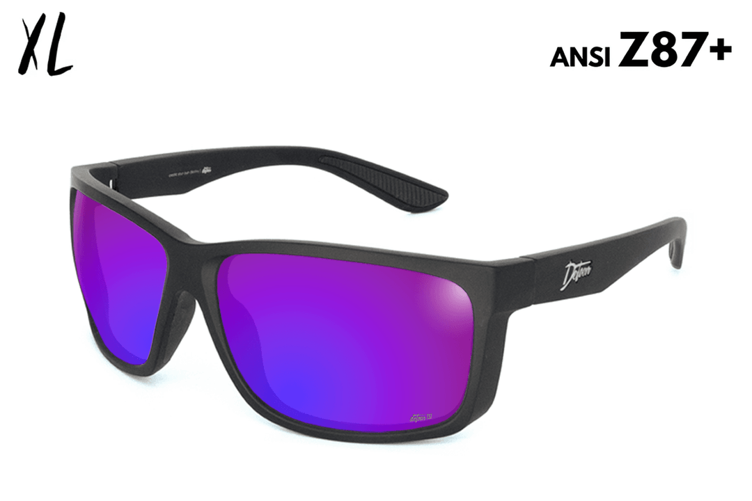 Breach XL - Matte Black - Purple Polarized ANSI Z87+ - One Revolver Surfboards
