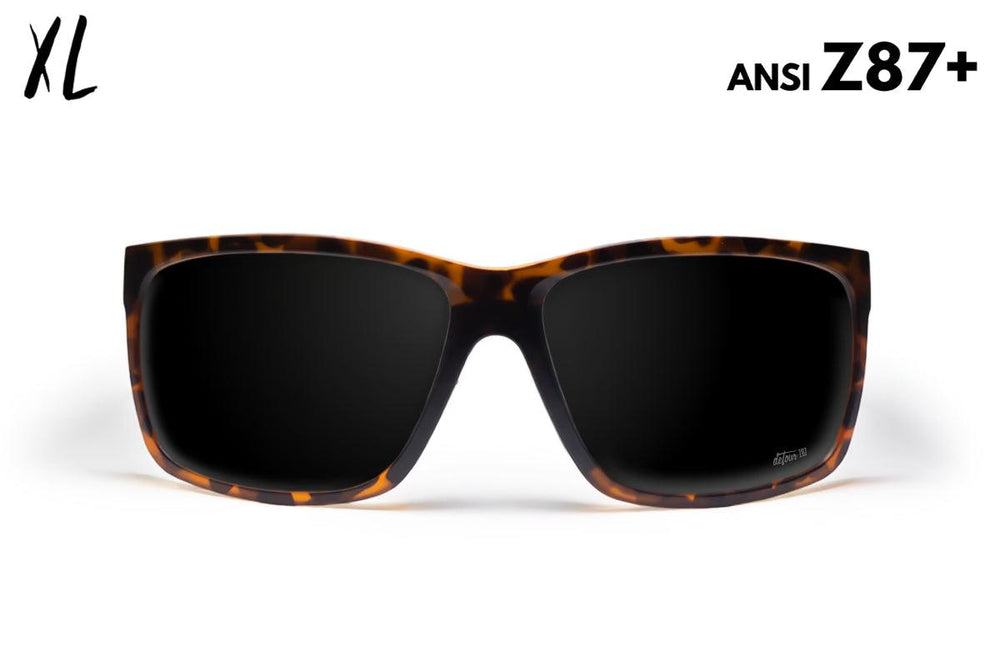 One Revolver Surfboards - Breach XL - Tortoise Shell - Jet Black Polarized ANSI Z87+ Breach XL