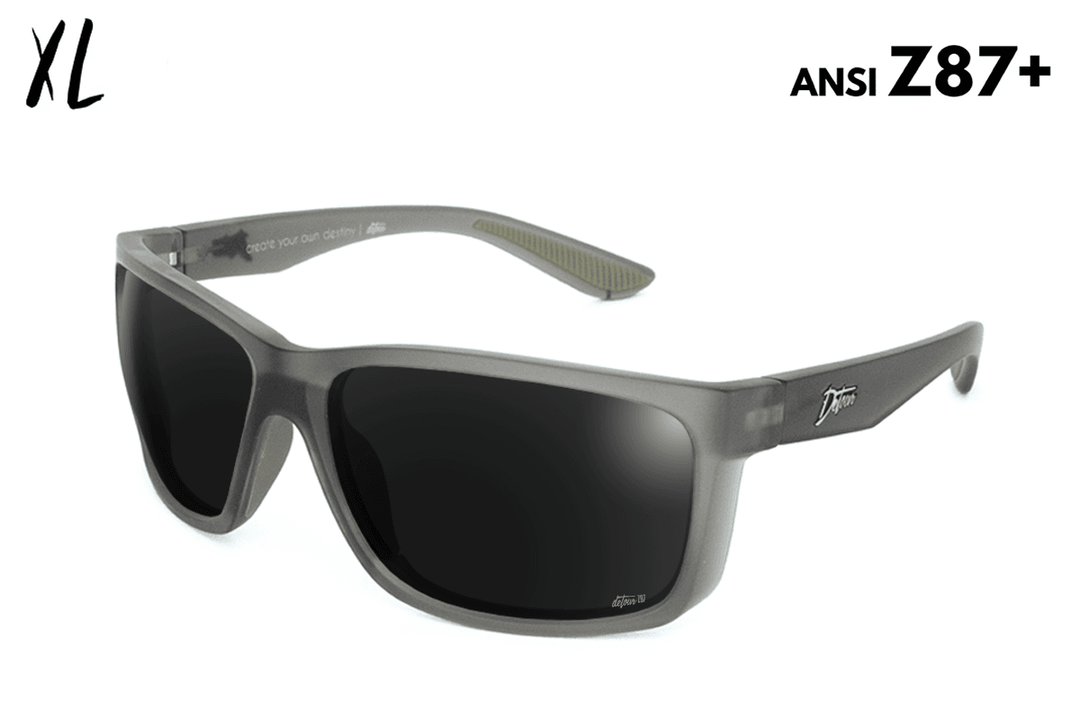 Breach XL - Frosted Gray - Jet Black Polarized ANSI Z87+ - Breach XL - One Revolver Surfboards