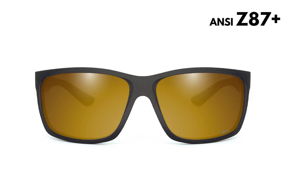 Breach - Matte Black - 24K Gold Polarized ANSI Z87+ - One Revolver Surfboards