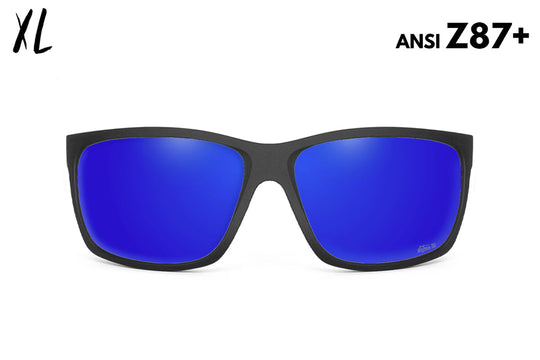 Breach XL - Matte Black - Deep Blue Polarized ANSI Z87+
