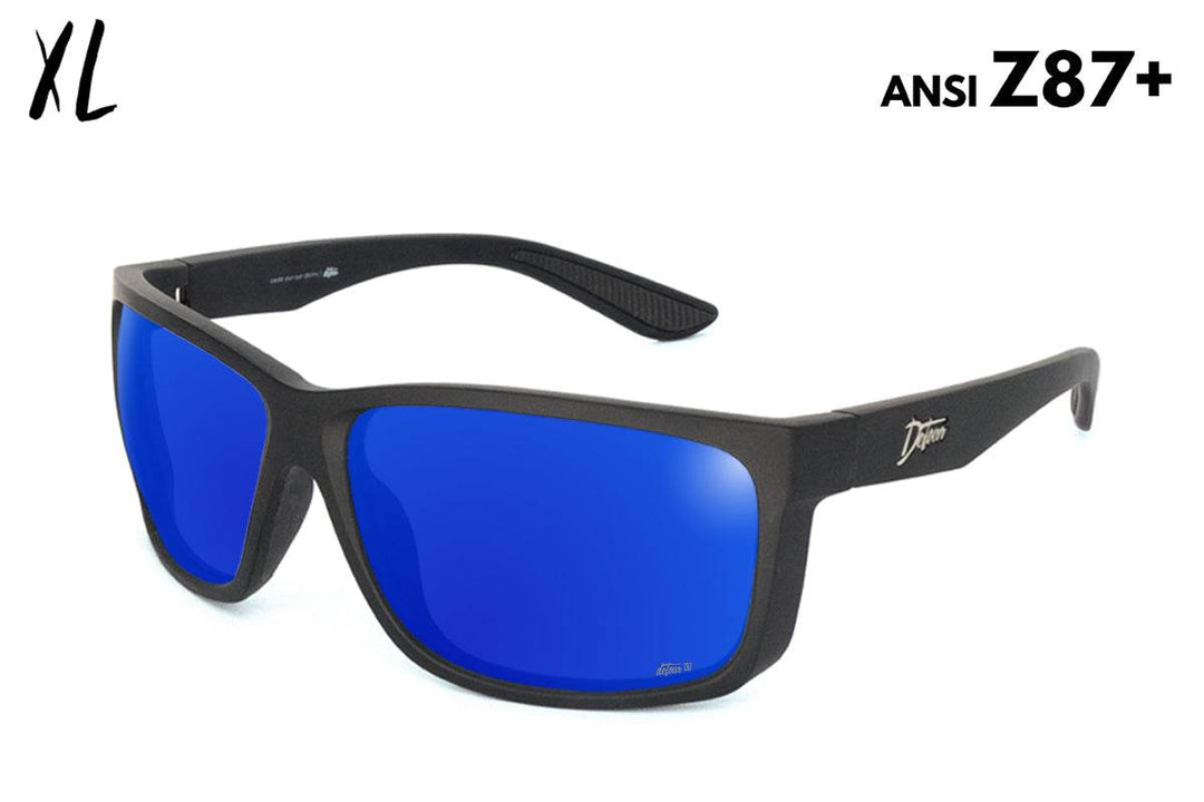 Breach XL - Matte Black - Deep Blue Polarized ANSI Z87+ - One Revolver Surfboards