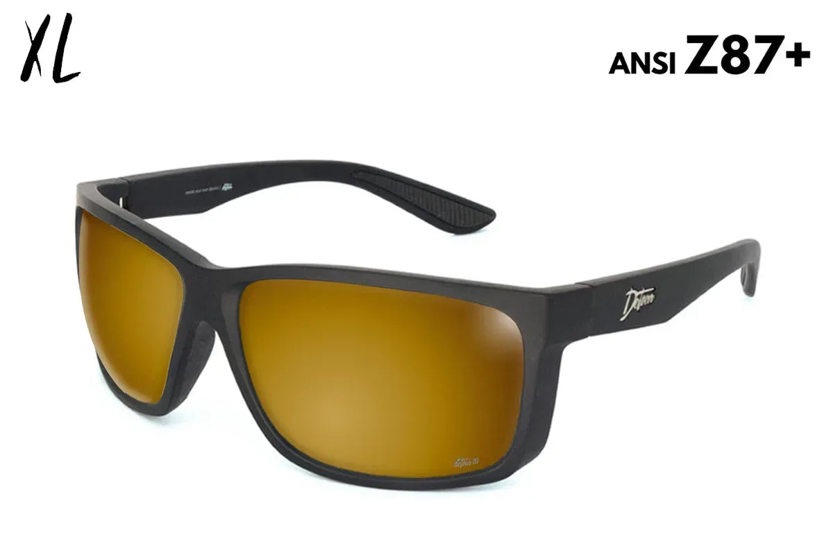 One Revolver Surfboards - Breach XL - Matte Black - 24k Gold Polarized ANSI Z87+ Breach XL