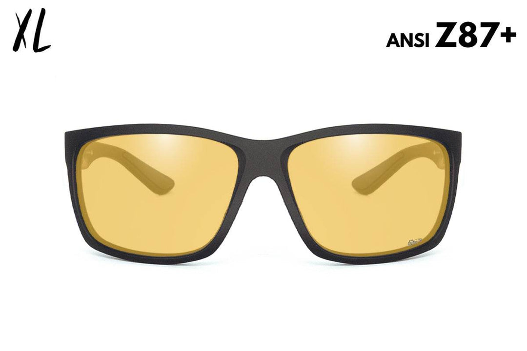 Breach XL - Matte Black - Yellow ANSI Z87+ - One Revolver Surfboards
