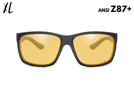 Breach XL - Matte Black - Yellow ANSI Z87+ - One Revolver Surfboards