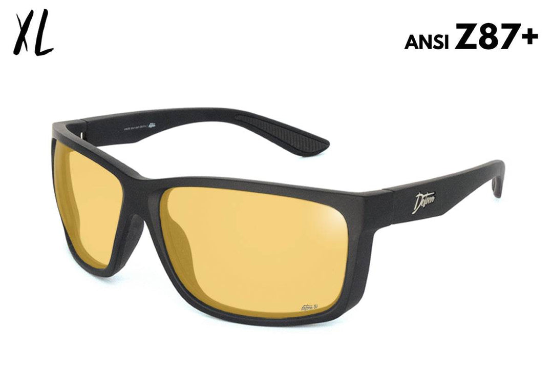 Breach XL - Matte Black - Yellow ANSI Z87+ - One Revolver Surfboards