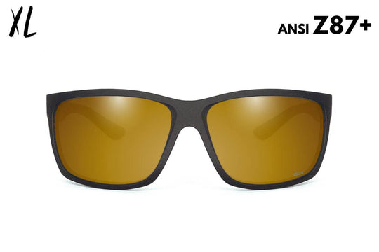 Breach XL - Matte Black - 24k Gold Polarized ANSI Z87+ - One Revolver Surfboards