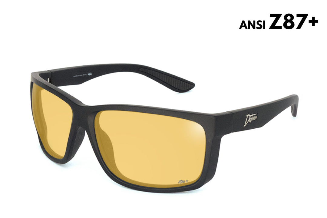 Breach - Matte Black - HD Night Yellow ANSI Z87+