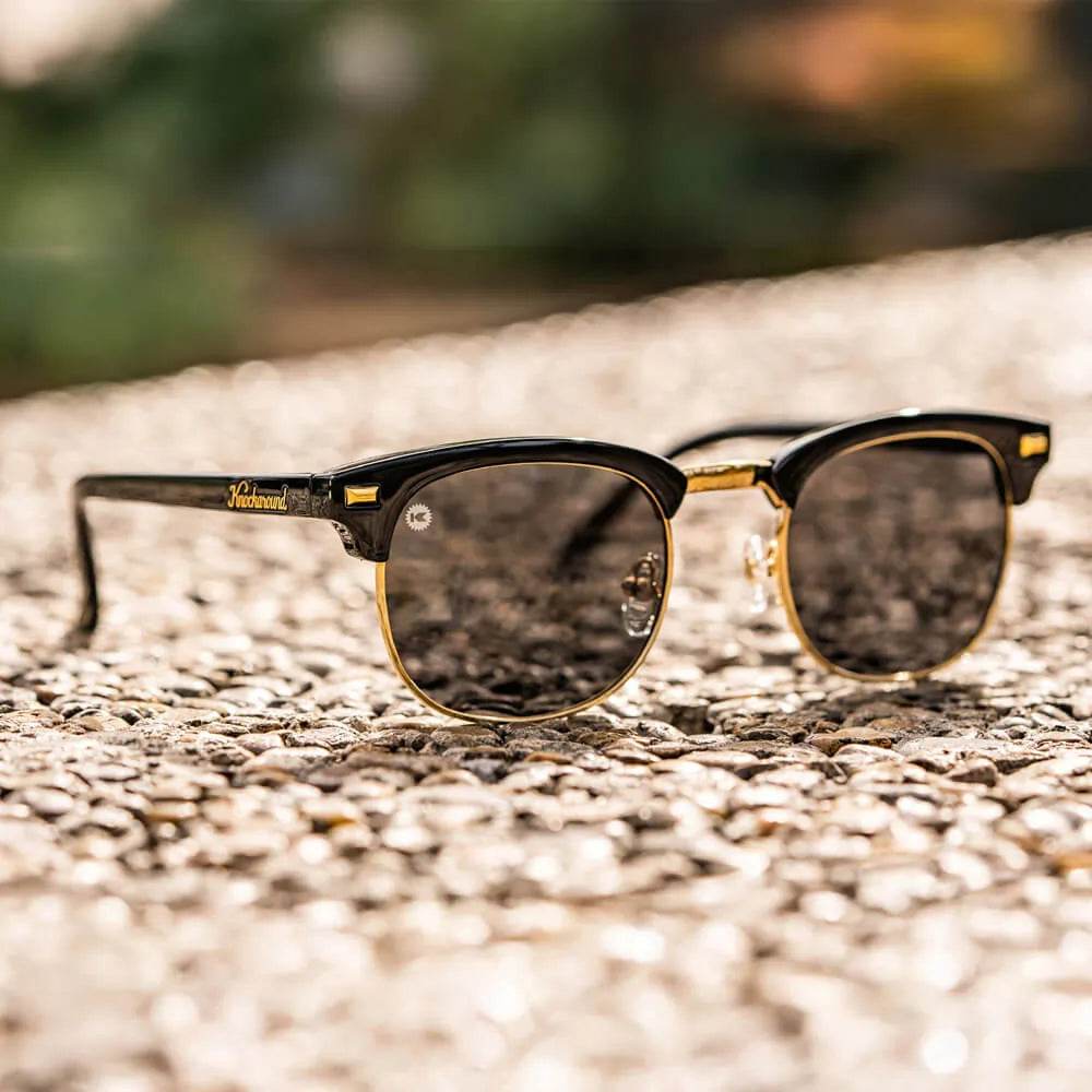 Glossy Black & Gold Brooklines - One Revolver Surfboards