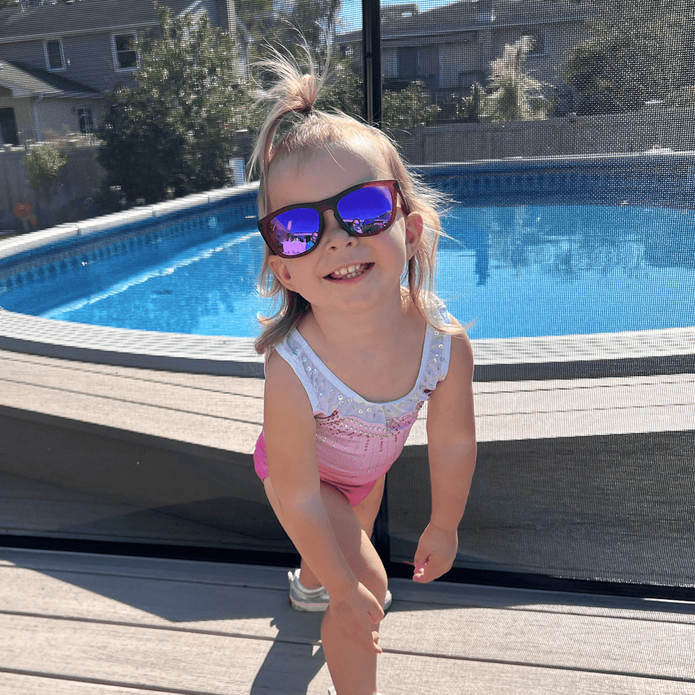 Minnow Kids Frosted Burgundy - Pink Lens - One Revolver Surfboards