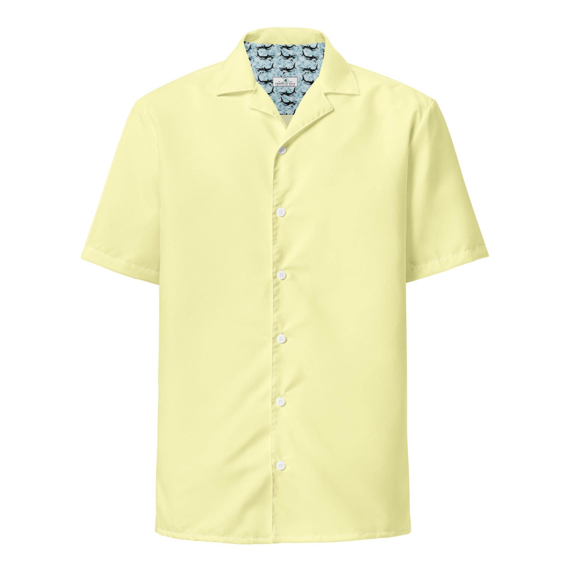 Labelless Butter Yellow Button Down Camp Shirt - One Revolver Surfboards