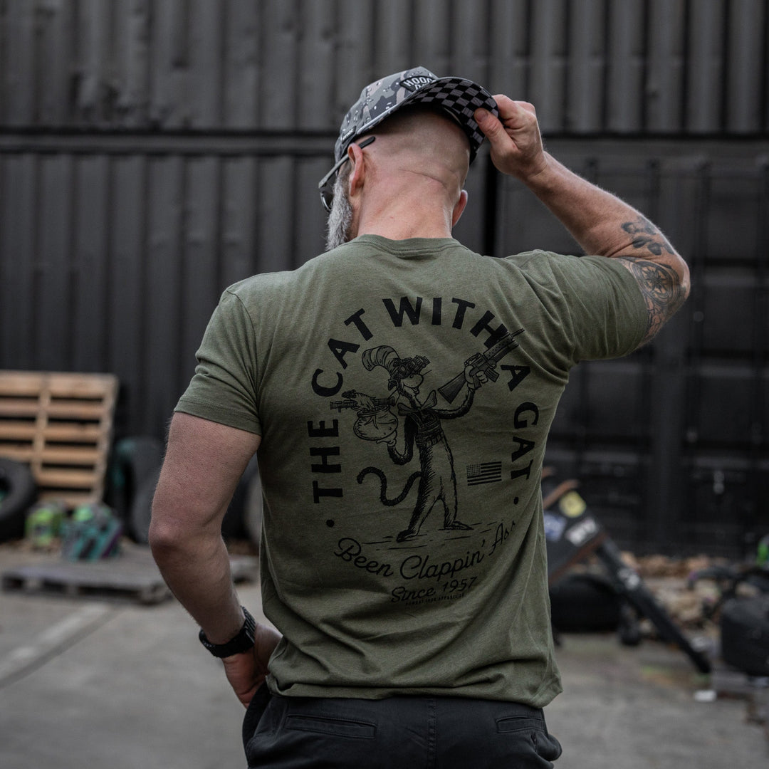 The Cat With A Gat Remix Men's T-Shirt