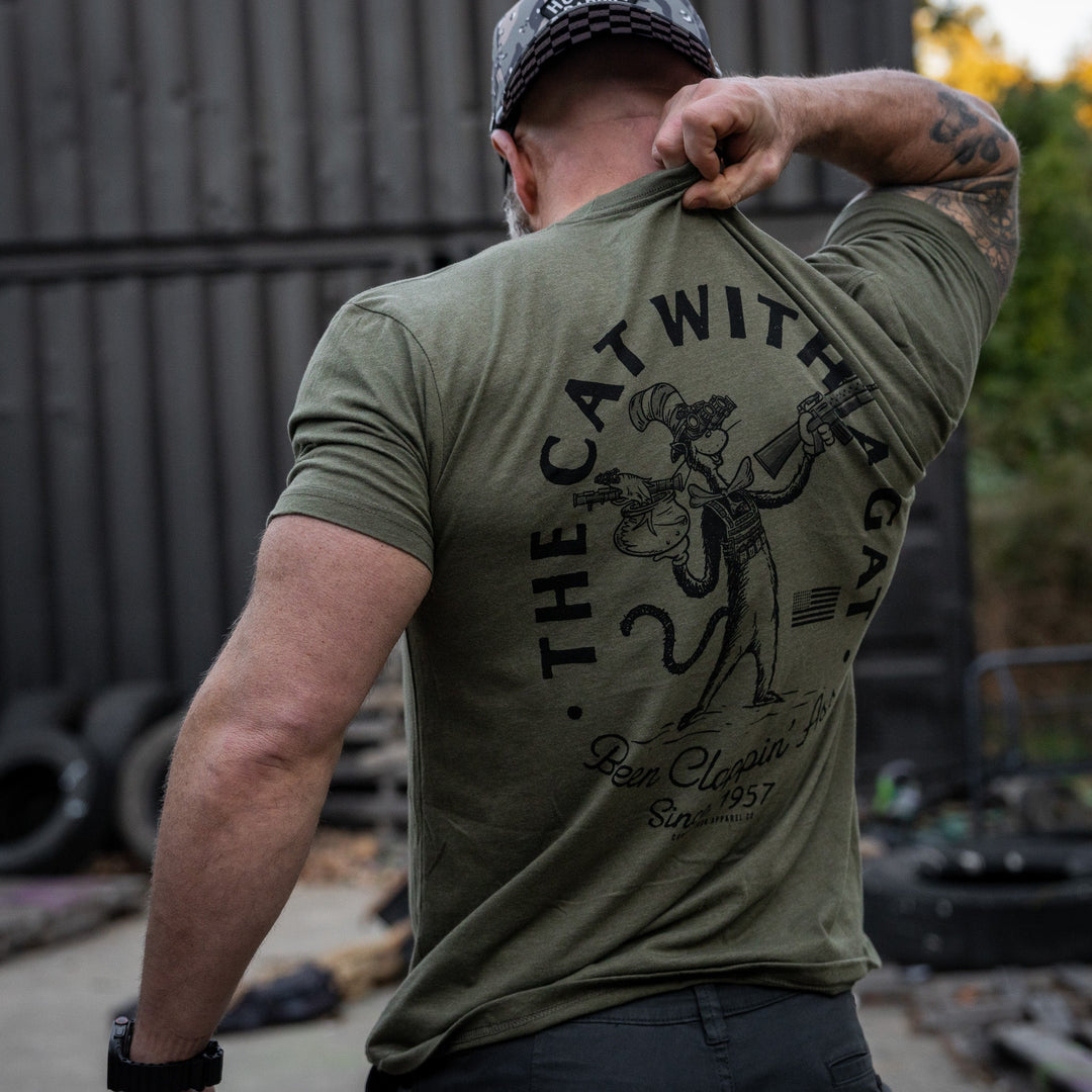 The Cat With A Gat Remix Men's T-Shirt