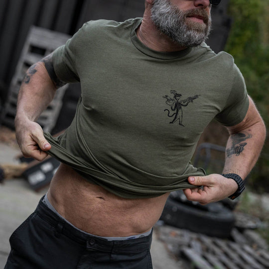 The Cat With A Gat Remix Men's T-Shirt - One Revolver Surfboards