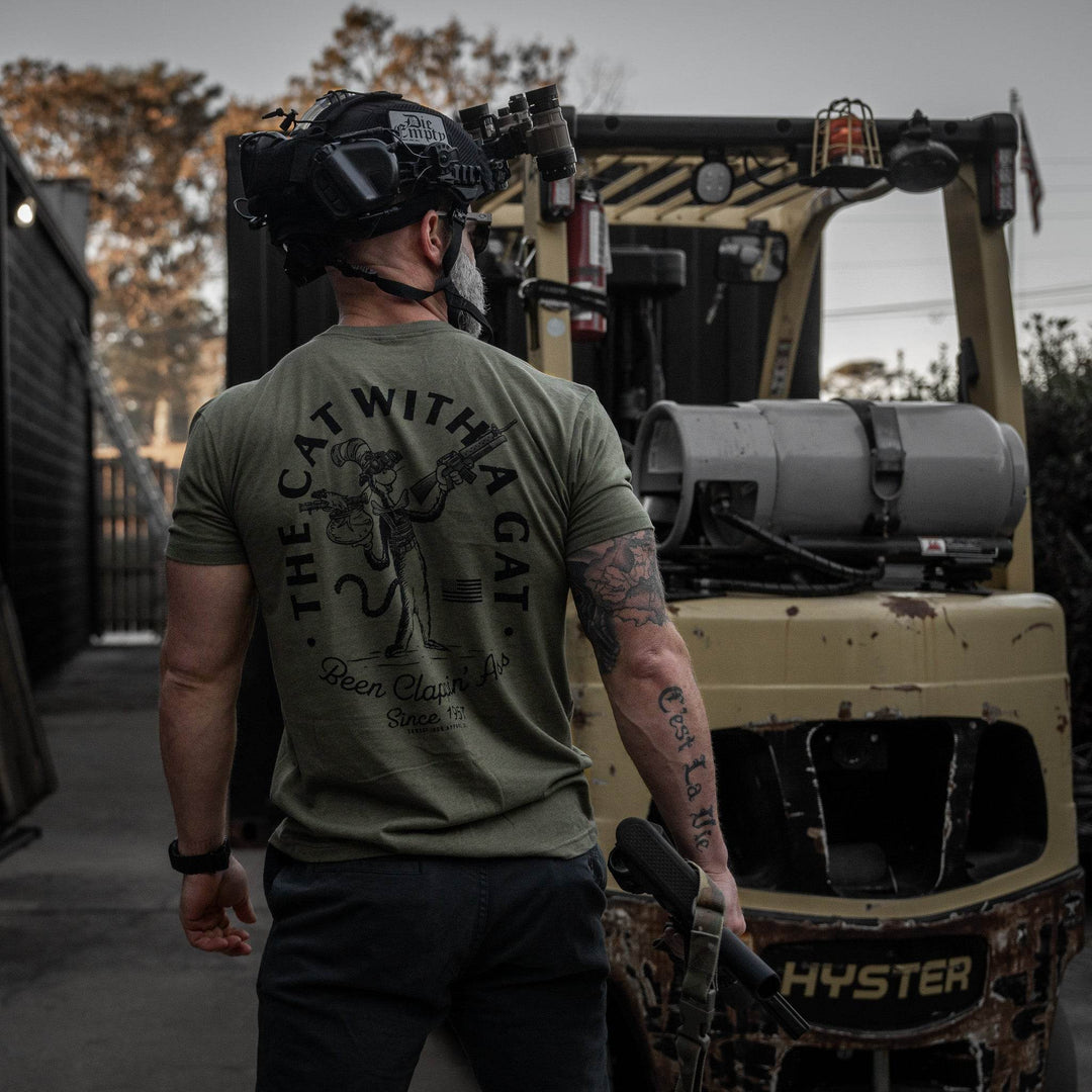 The Cat With A Gat Remix Men's T-Shirt - One Revolver Surfboards