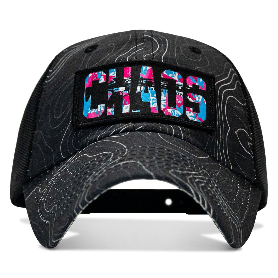One Revolver Surfboards - Chaos Hawaiian Patch Tactical Ripstop Mesh Snapback Hat HEADWEAR