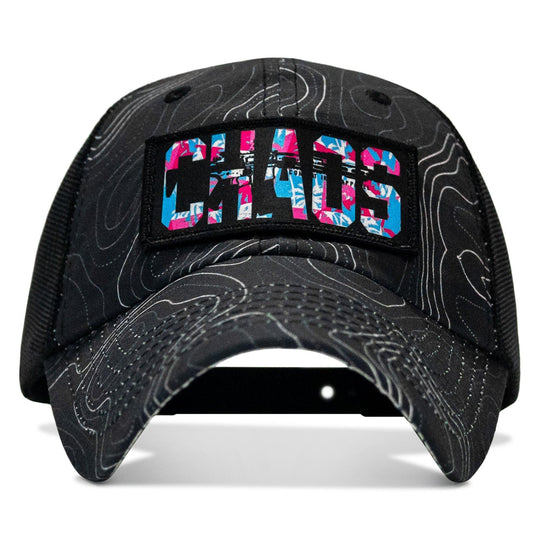 One Revolver Surfboards - Chaos Hawaiian Patch Tactical Ripstop Mesh Snapback Hat HEADWEAR