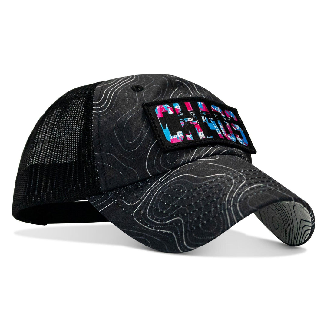 One Revolver Surfboards - Chaos Hawaiian Patch Tactical Ripstop Mesh Snapback Hat HEADWEAR
