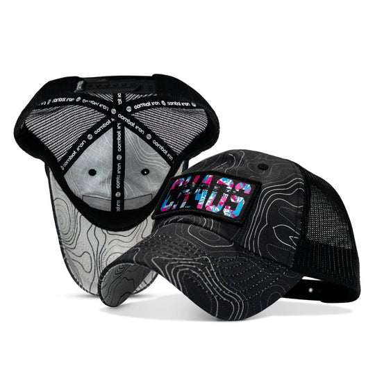 One Revolver Surfboards - Chaos Hawaiian Patch Tactical Ripstop Mesh Snapback Hat HEADWEAR