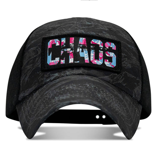 One Revolver Surfboards - Chaos Hawaiian Patch Tactical Ripstop Mesh Snapback Hat HEADWEAR