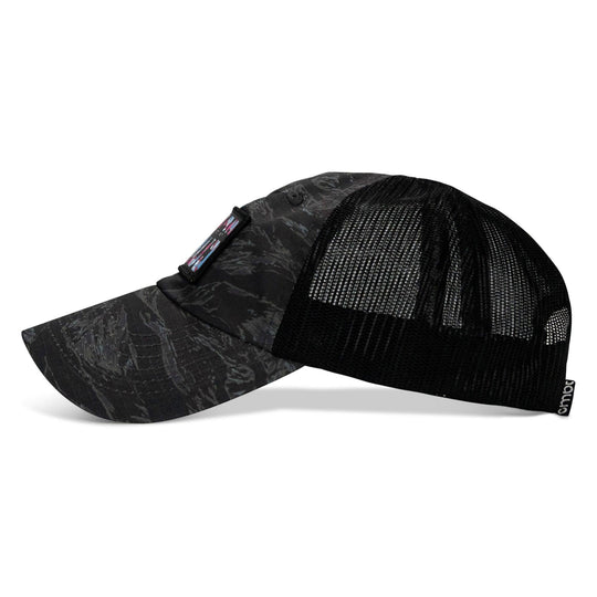 One Revolver Surfboards - Chaos Hawaiian Patch Tactical Ripstop Mesh Snapback Hat HEADWEAR