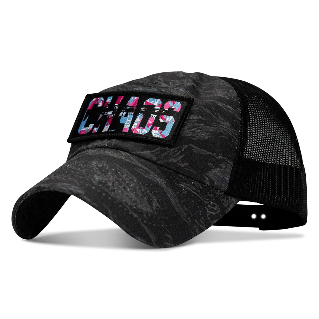 One Revolver Surfboards - Chaos Hawaiian Patch Tactical Ripstop Mesh Snapback Hat HEADWEAR