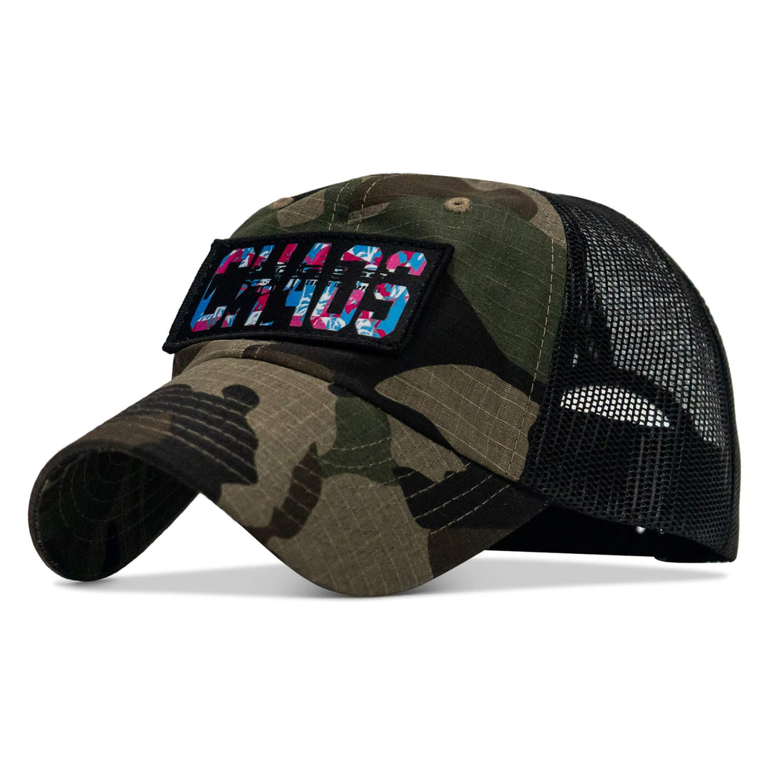 One Revolver Surfboards - Chaos Hawaiian Patch Tactical Ripstop Mesh Snapback Hat HEADWEAR