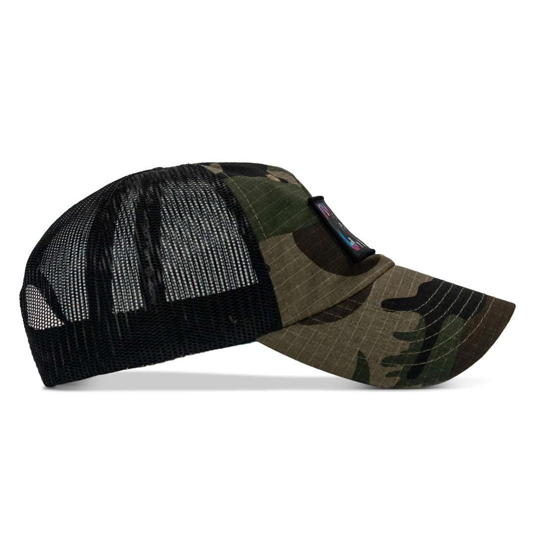 One Revolver Surfboards - Chaos Hawaiian Patch Tactical Ripstop Mesh Snapback Hat HEADWEAR