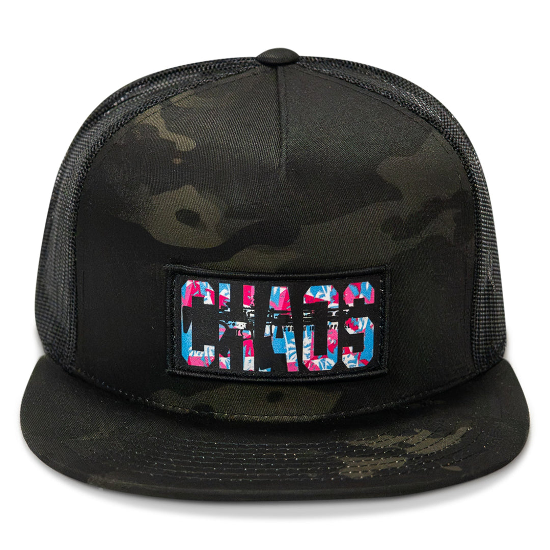 Chaos Hawaiian Flatbill SnapBack Hat
