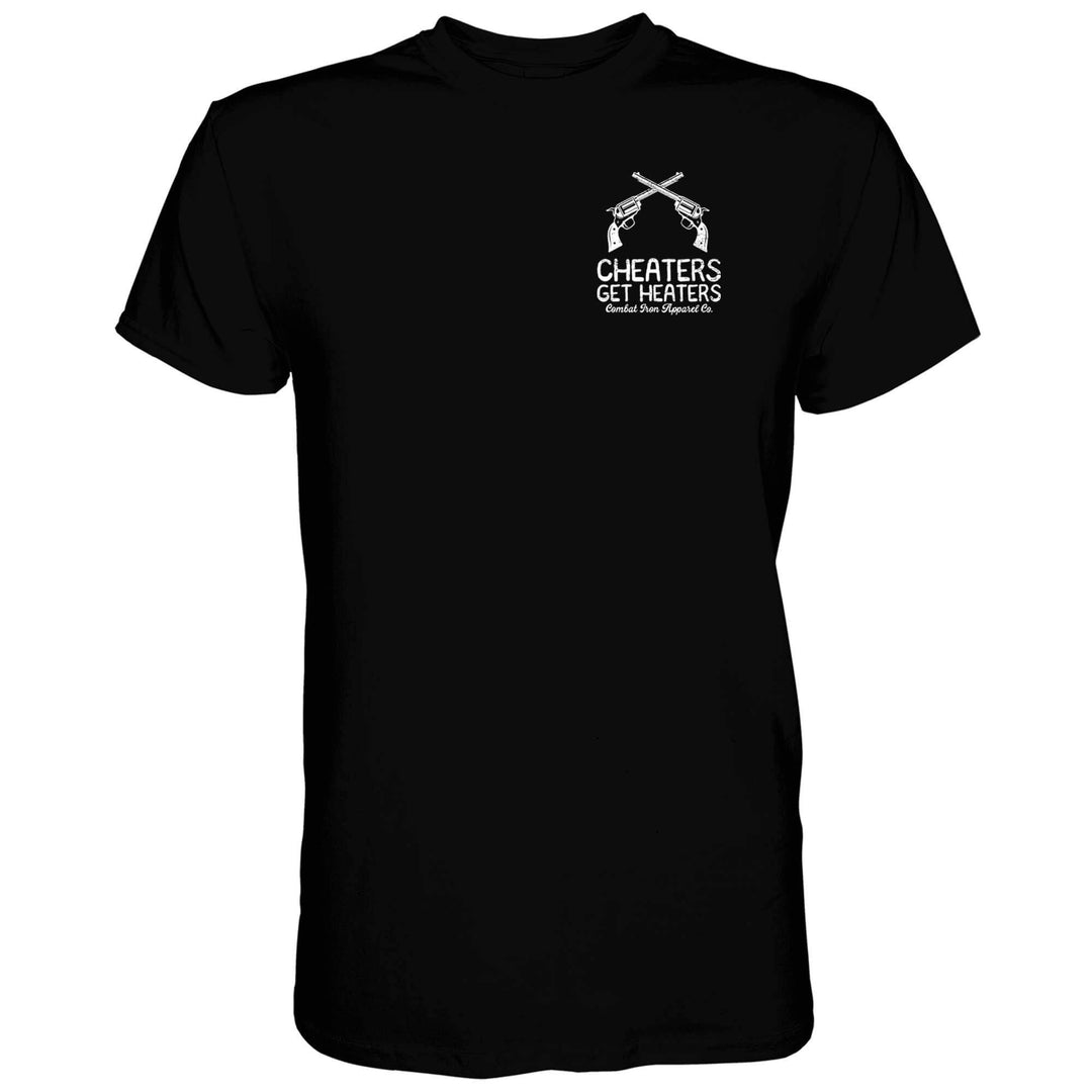 Cheaters Get Heaters Cowboy Edition Men's T-Shirt - One Revolver Surfboards