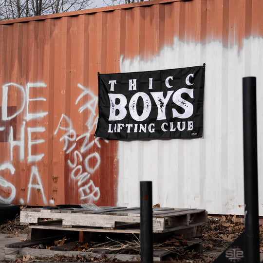 Thicc Boys Lifting Club 3' x 5' Wall Flag - One Revolver Surfboards